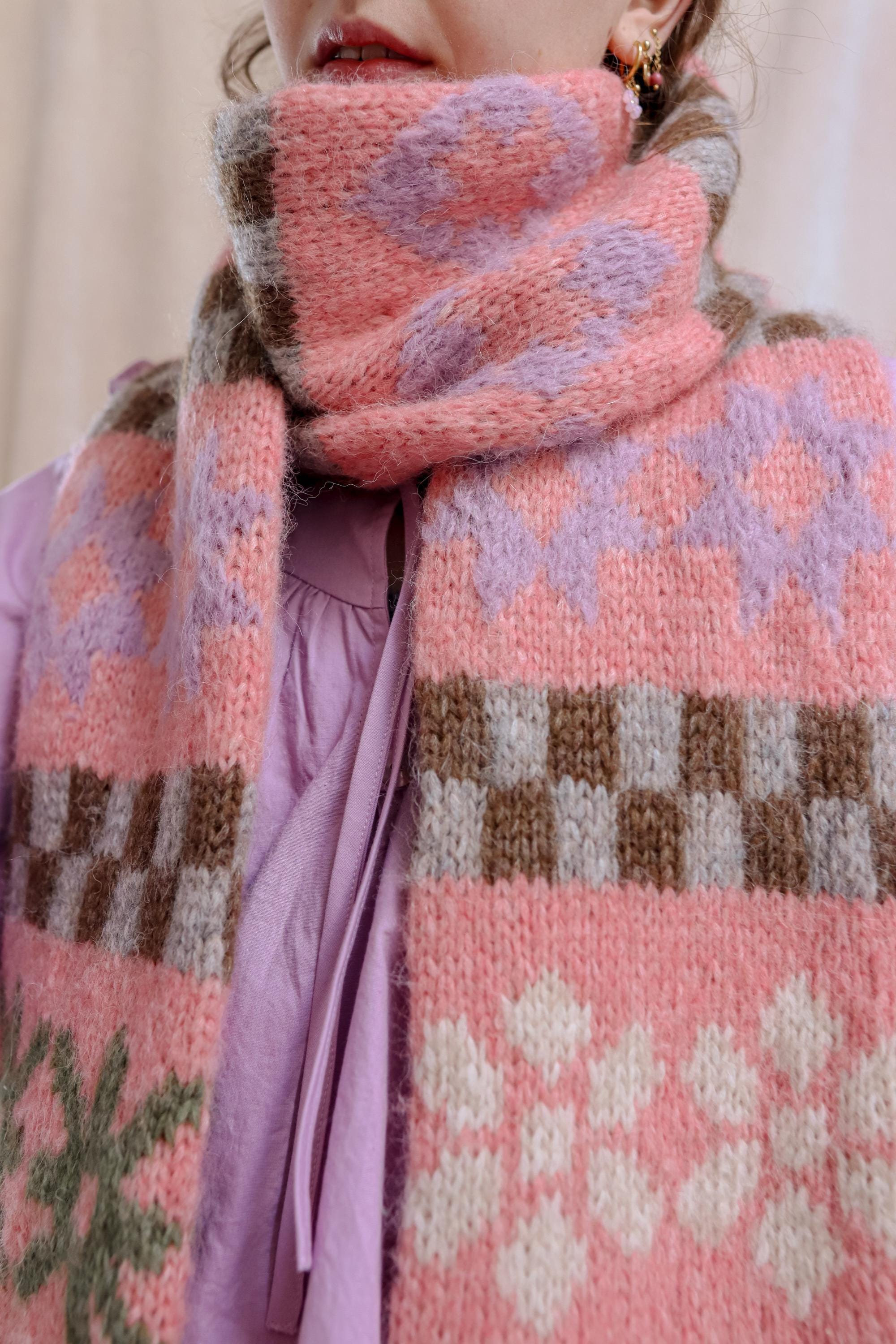 Quinty Quilt Scarf | Knitting Pattern