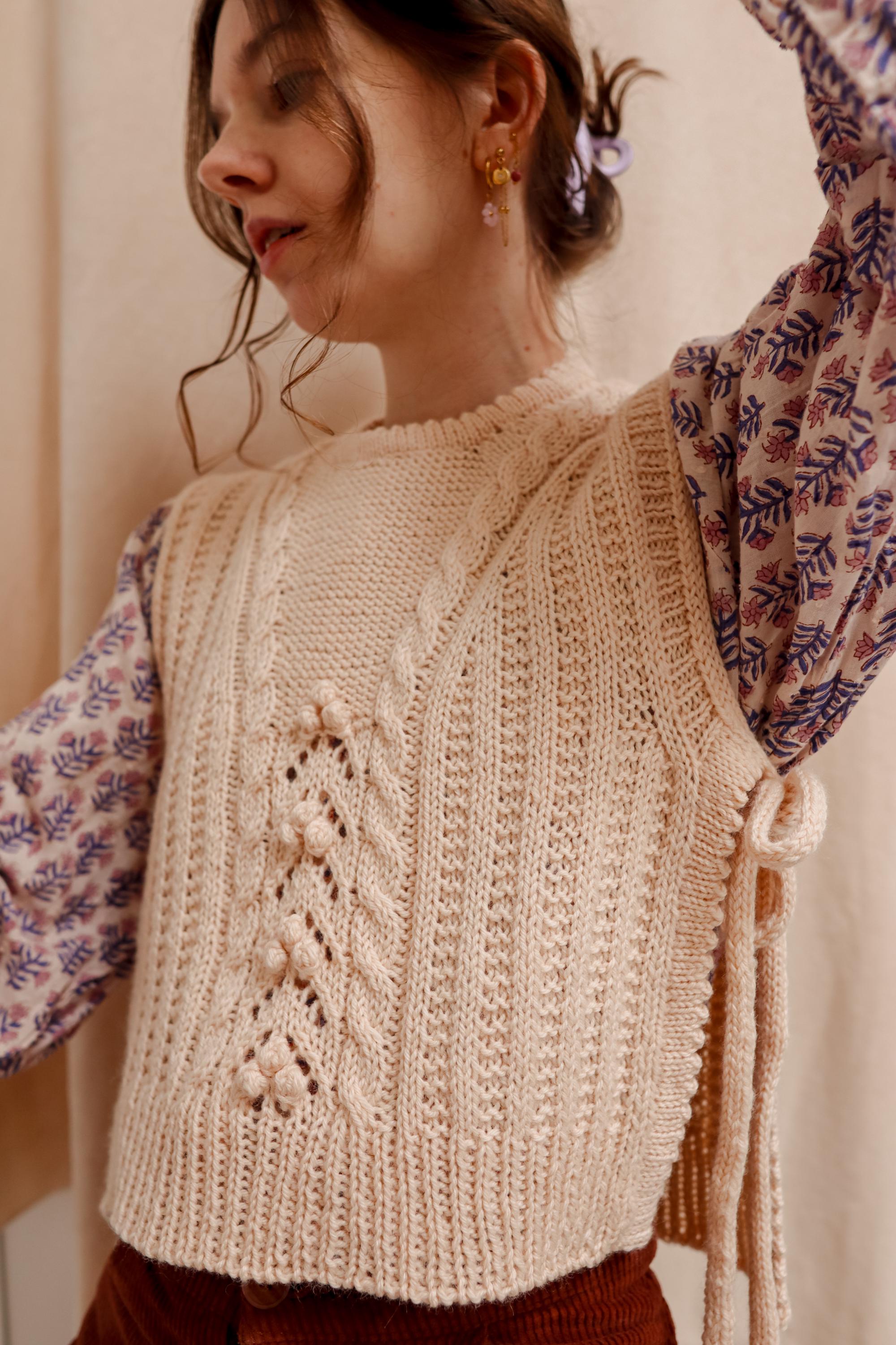 Bloom Bobble Slipover | Knitting Pattern