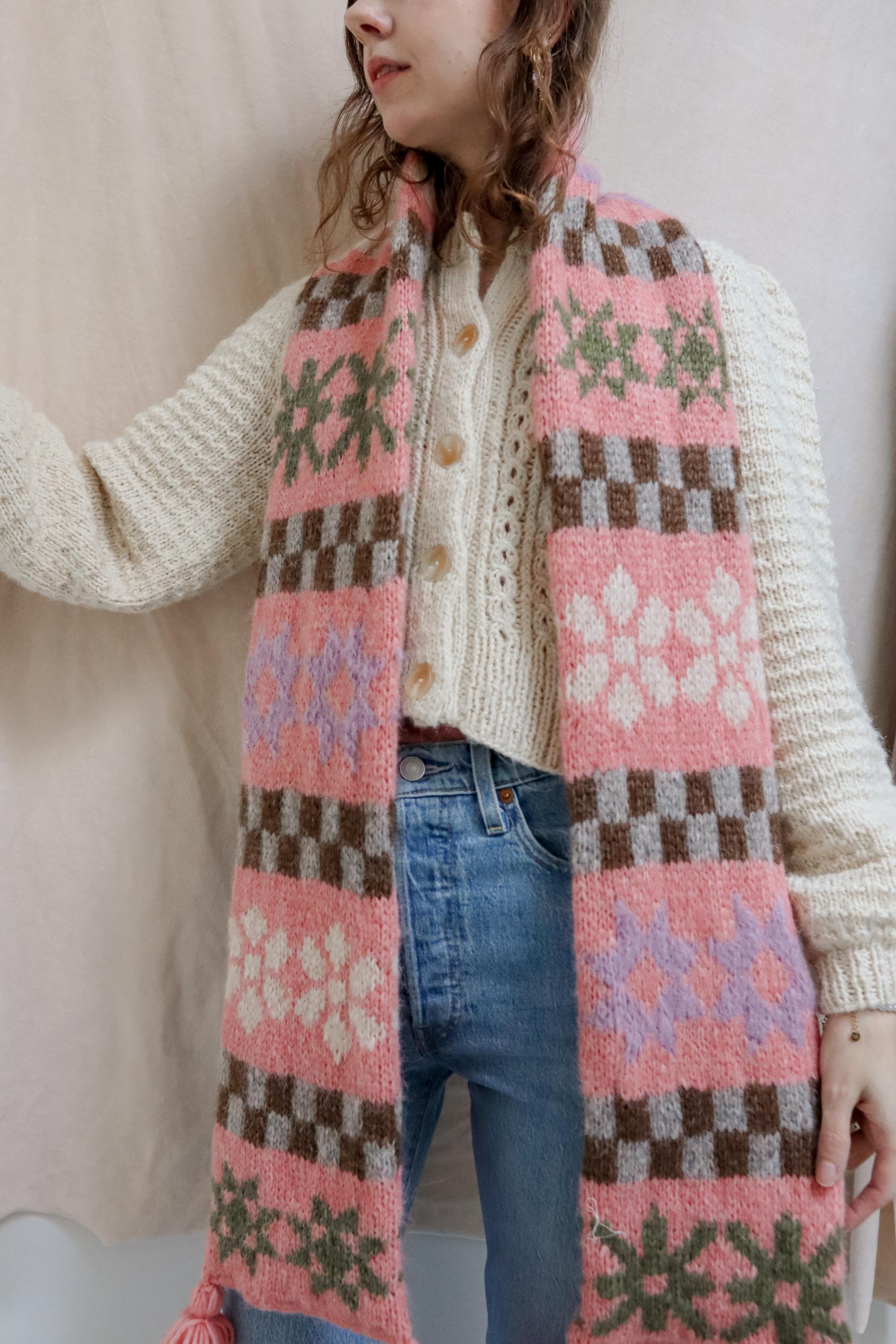 Quinty Quilt Scarf | Knitting Pattern