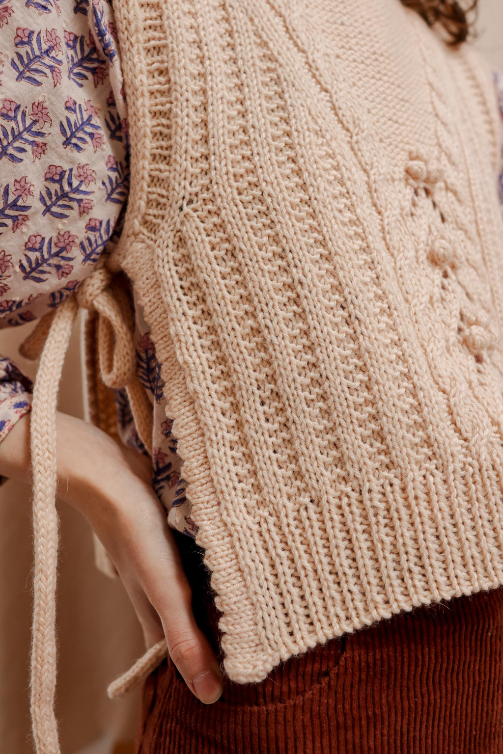 Bloom Bobble Slipover | Knitting Pattern