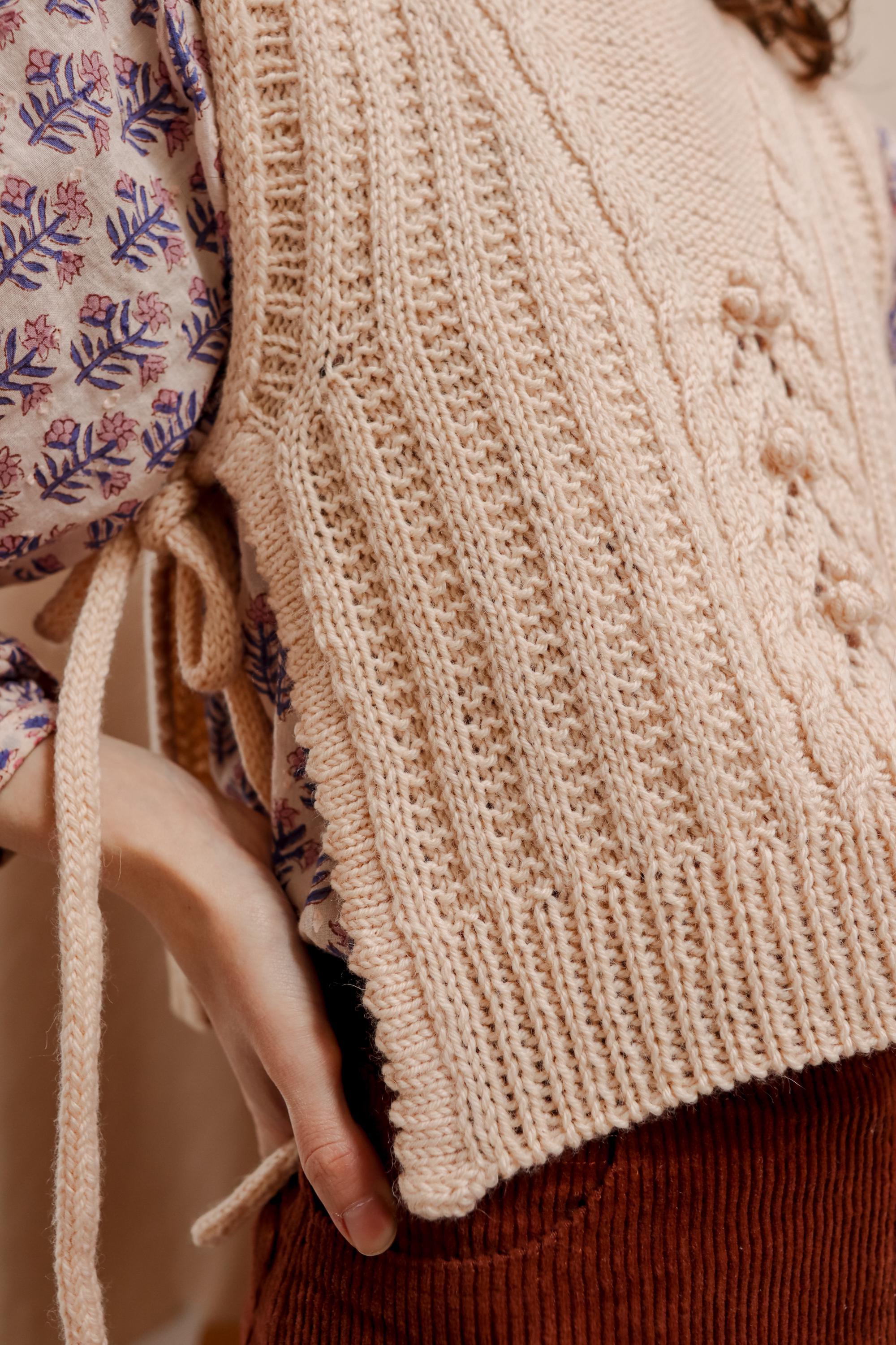 Bloom Bobble Slipover | Knitting Pattern