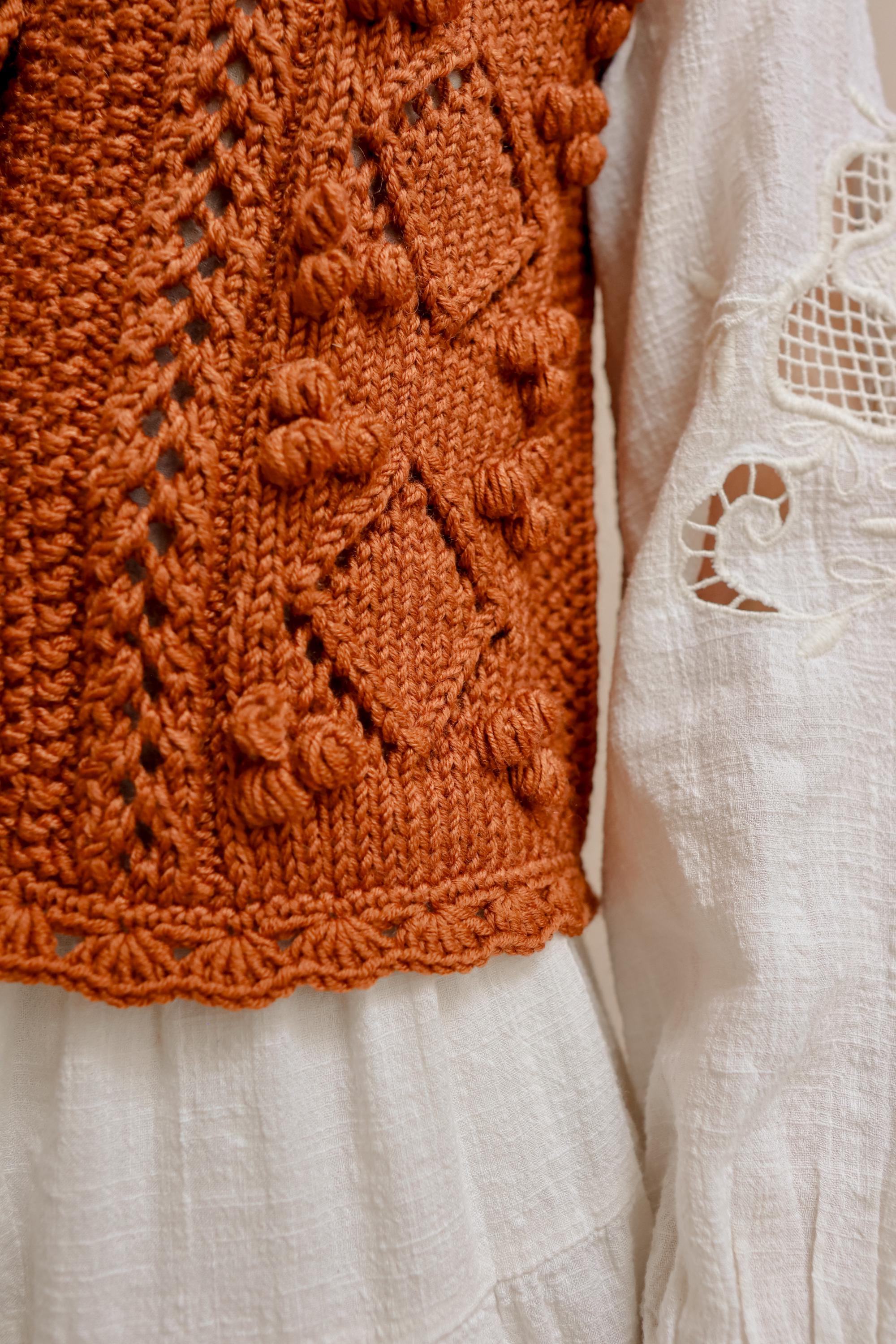 Babette Bobble Vest | Knitting Pattern