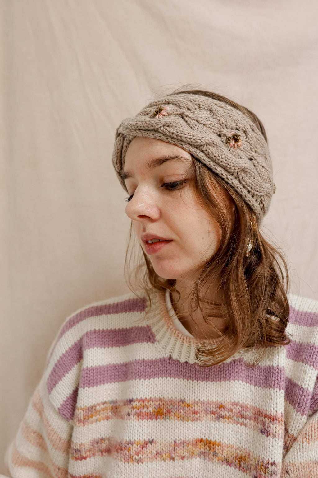 Fiona Flower Headband | Knitting Pattern