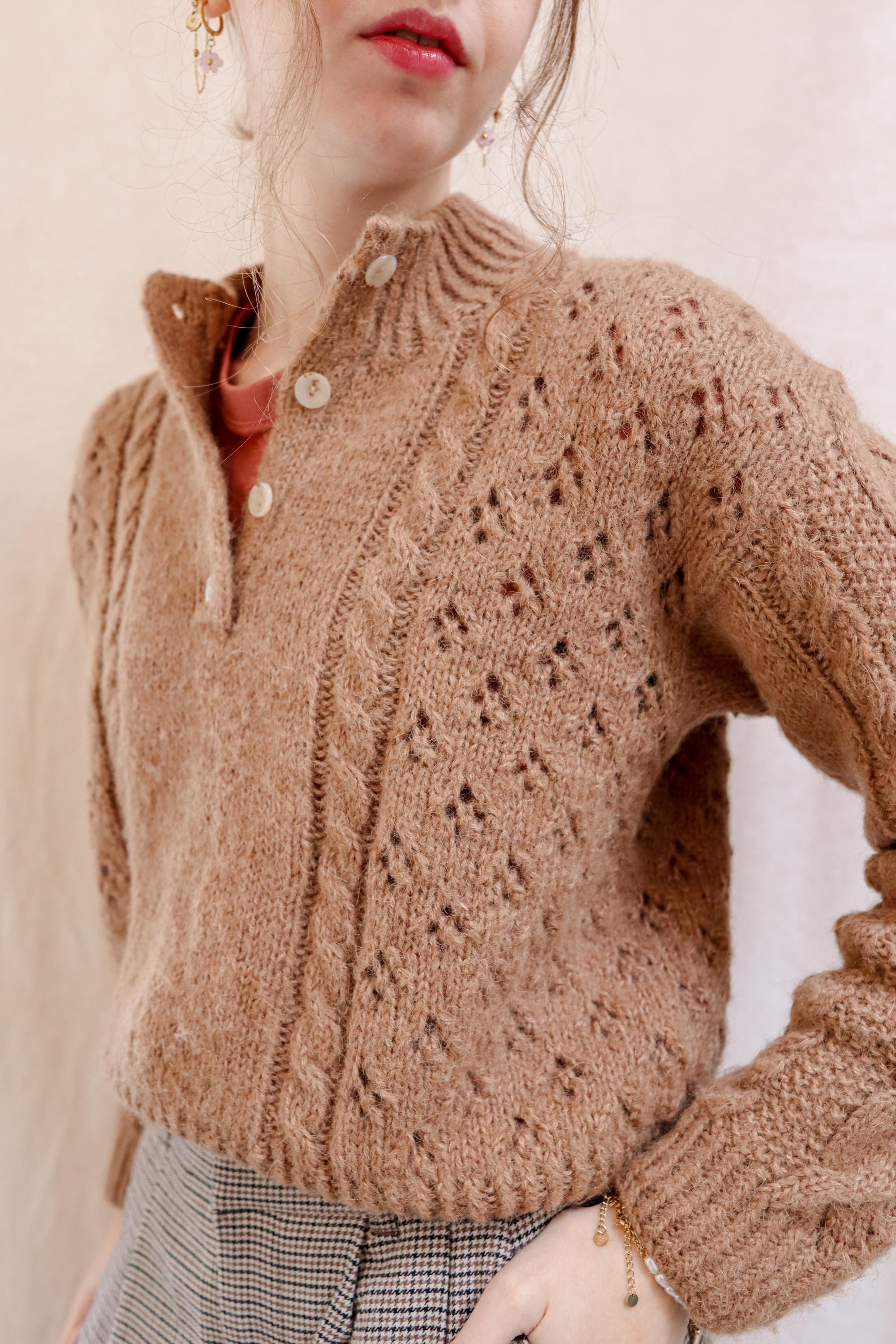 Fiona Flower Sweater | Knitting Pattern