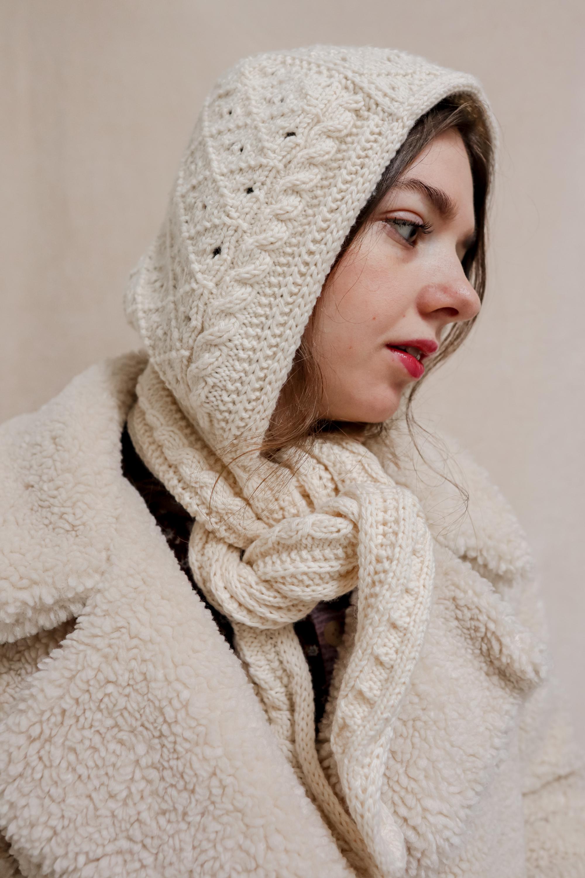 新品未使用 SHAREEF SHAGGY SNOOD スヌード マフラー 工房織座 [NECKABLE HOODED SNOOD パーカースヌード] 全5色 綿95%・麻5%