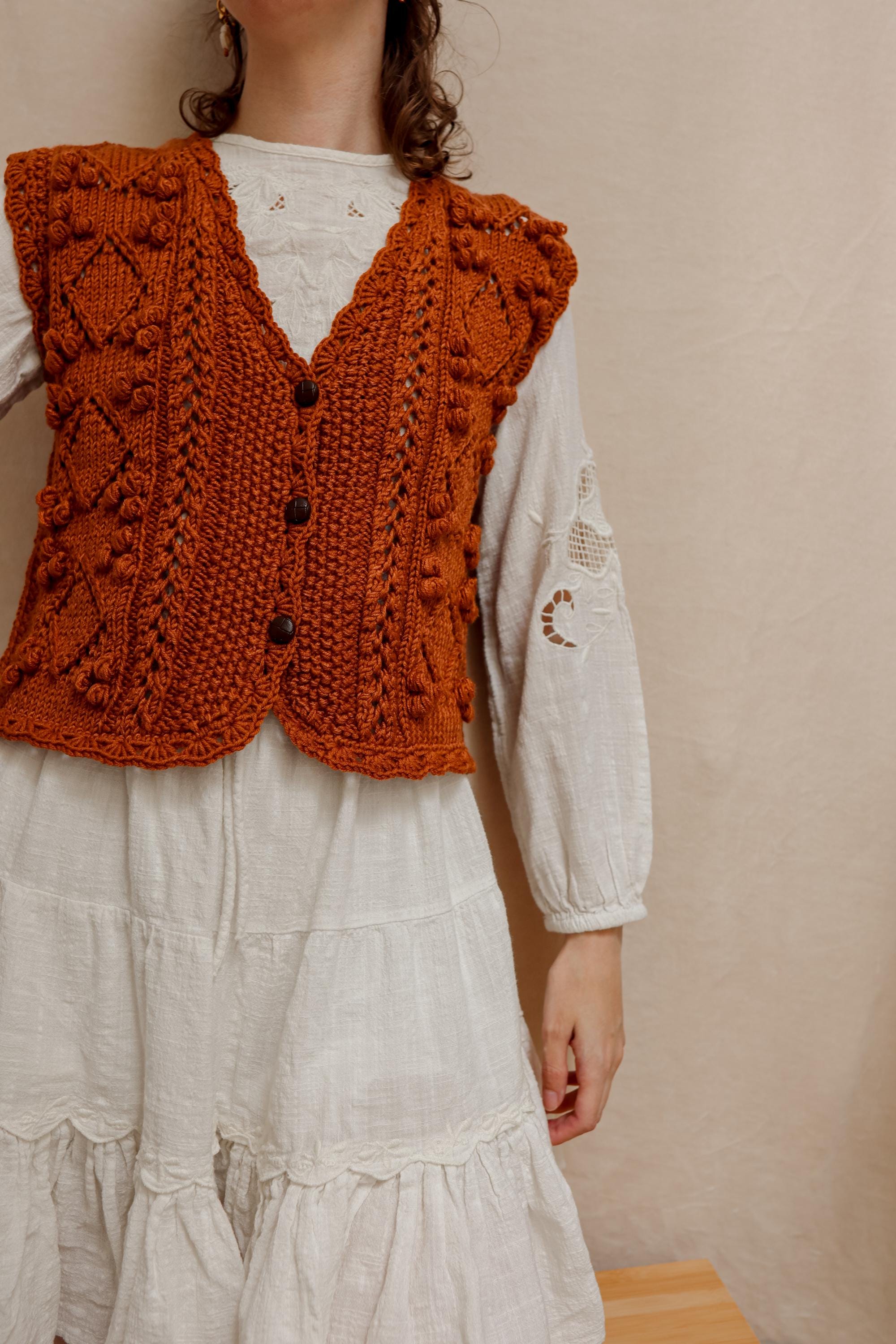Babette Bobble Vest | Knitting Pattern
