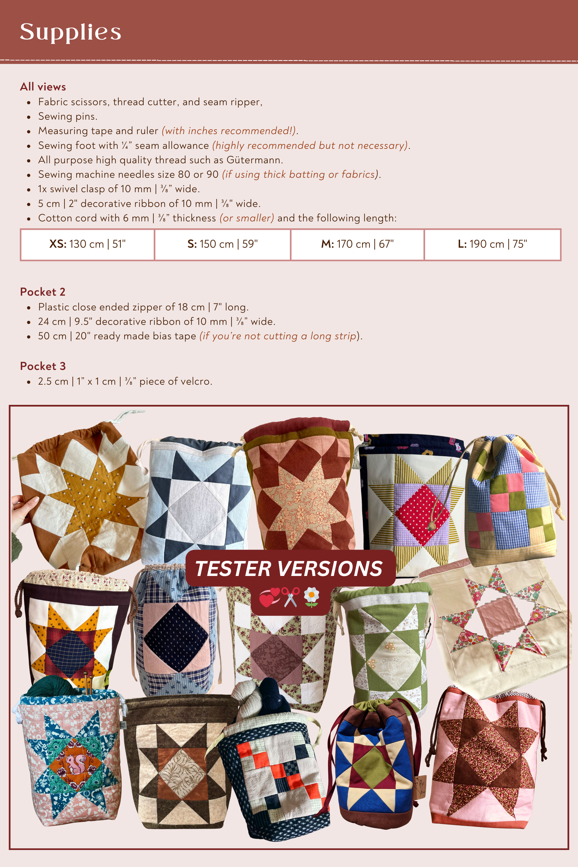 The Quilted Star Bag | Aimee Project Bag | Sewing Pattern