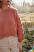 Cecilia Check Sweater & Scarf | Knitting Pattern