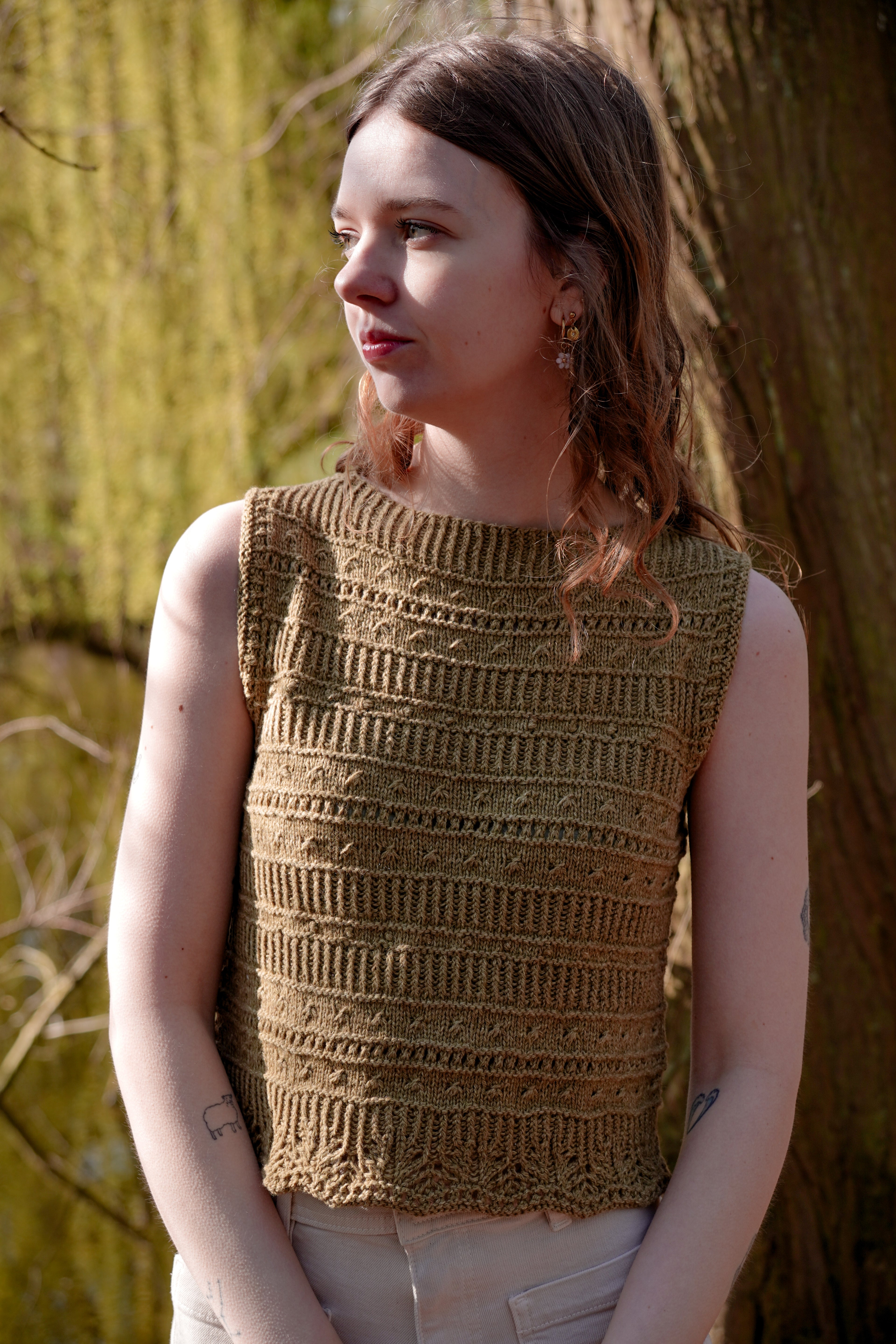 Lila Leaf Top | Knitting Pattern