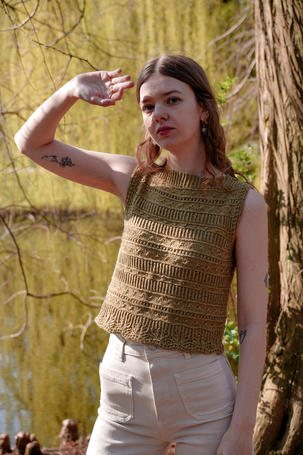 Lila Leaf Top | Knitting Pattern