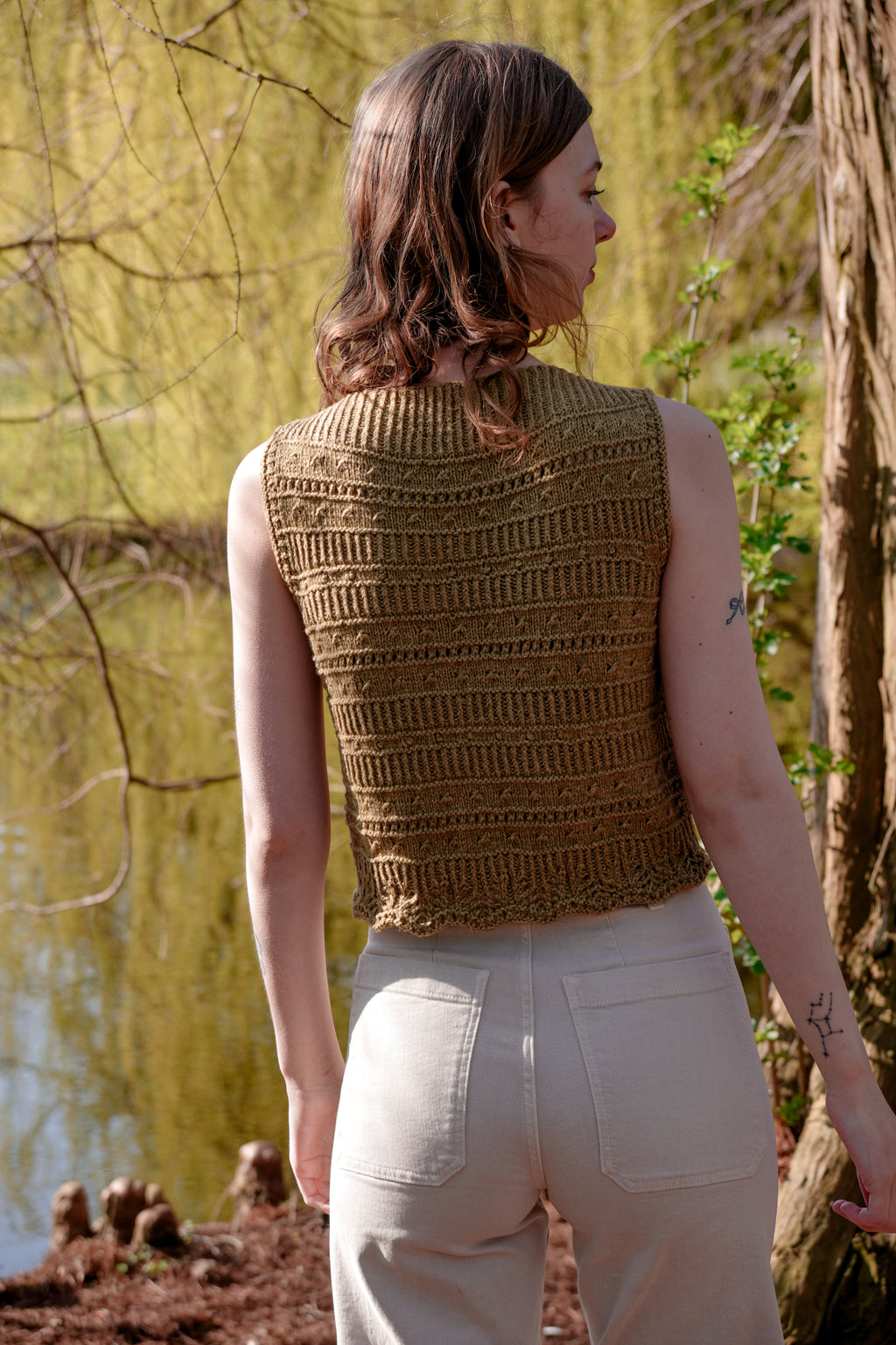 Lila Leaf Top | Knitting Pattern