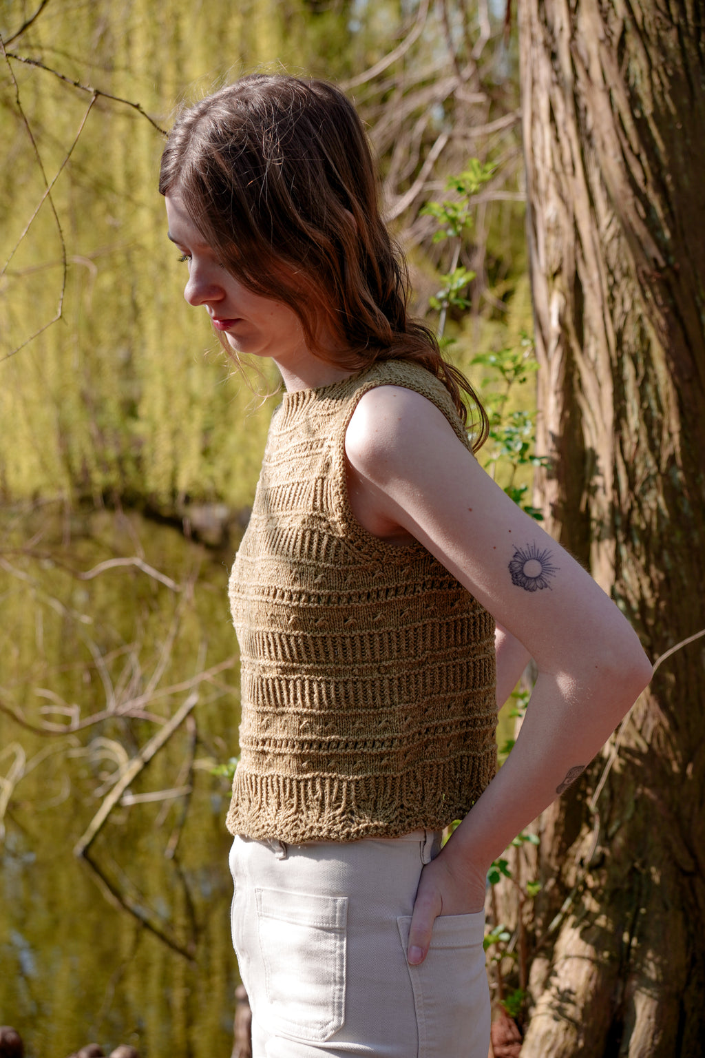 Lila Leaf Top | Knitting Pattern