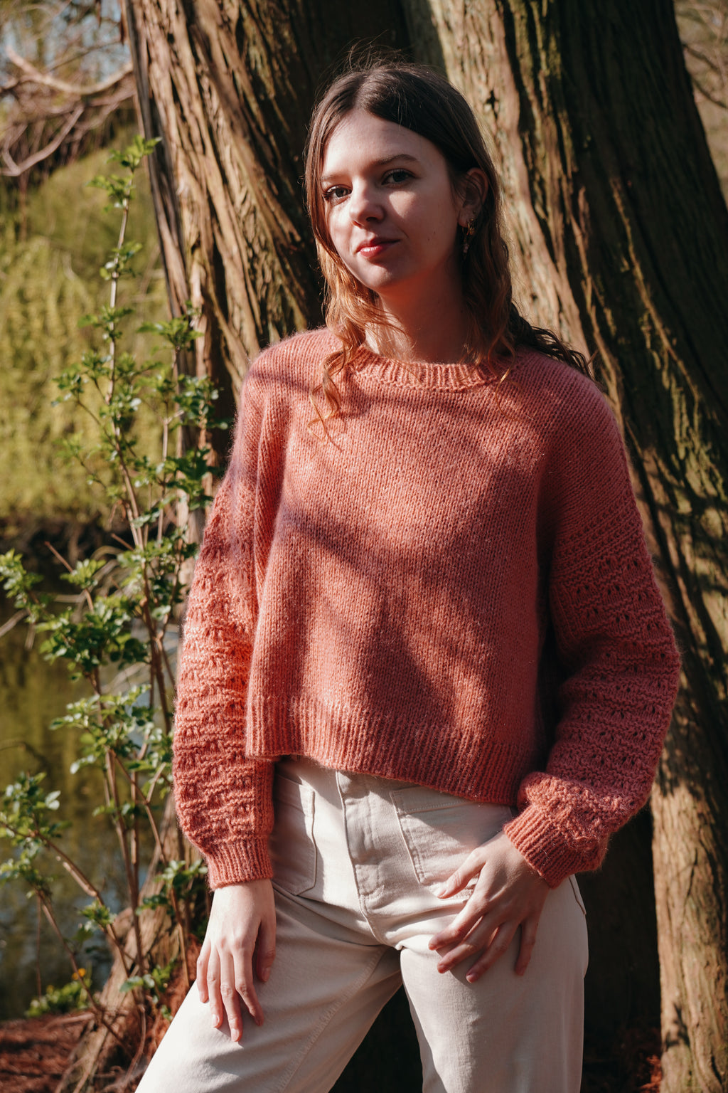 Cecilia Check Sweater & Scarf | Knitting Pattern