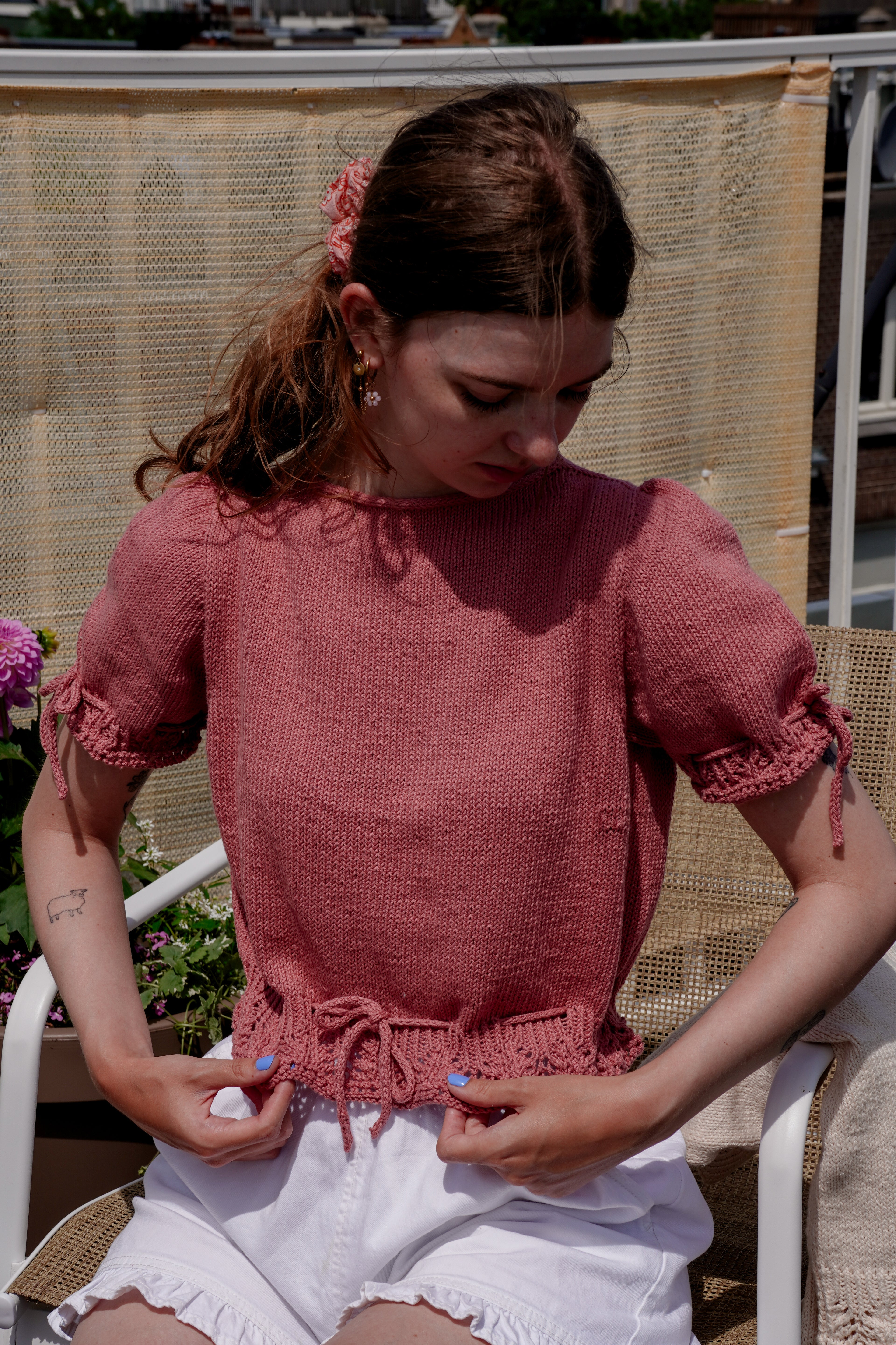 Lila Leaf Top | Knitting Pattern