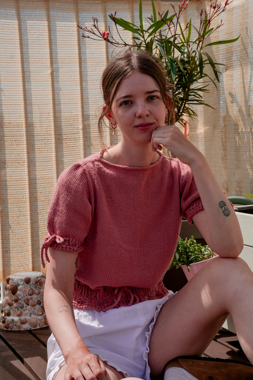Lila Leaf Top | Knitting Pattern