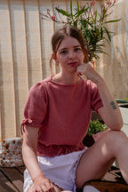 Lila Leaf Top | Knitting Pattern