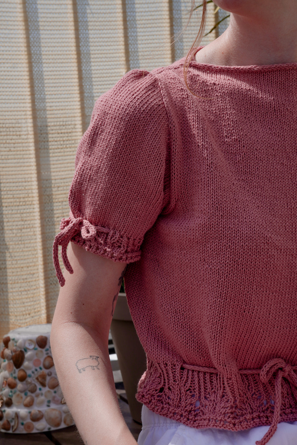 Lila Leaf Top | Knitting Pattern