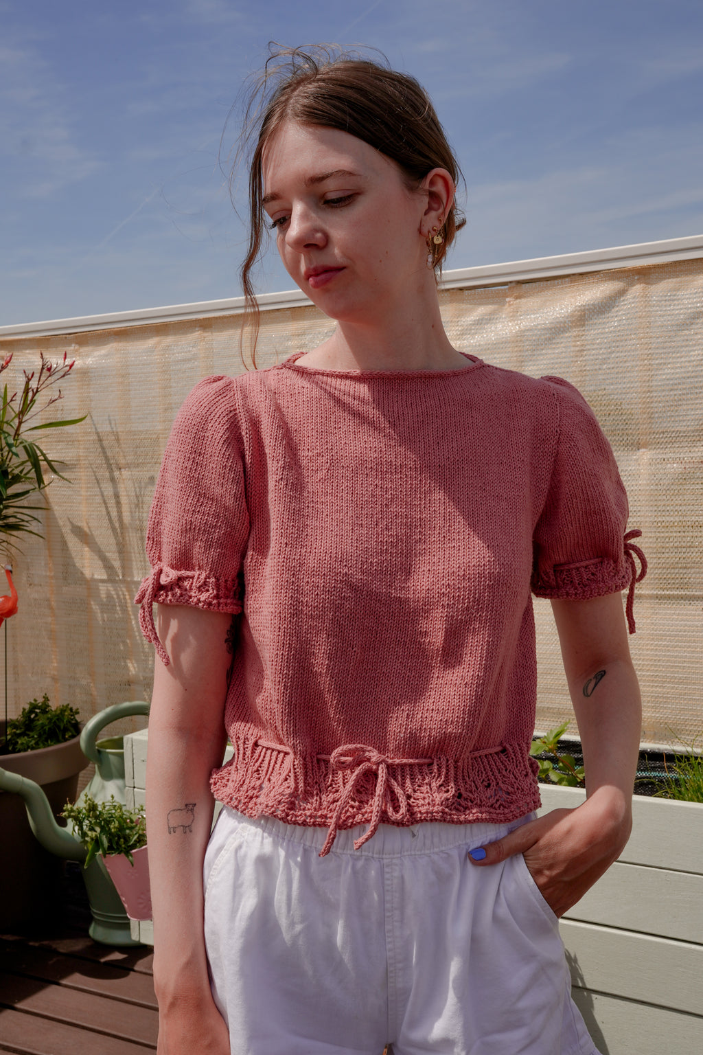 Lila Leaf Top | Knitting Pattern