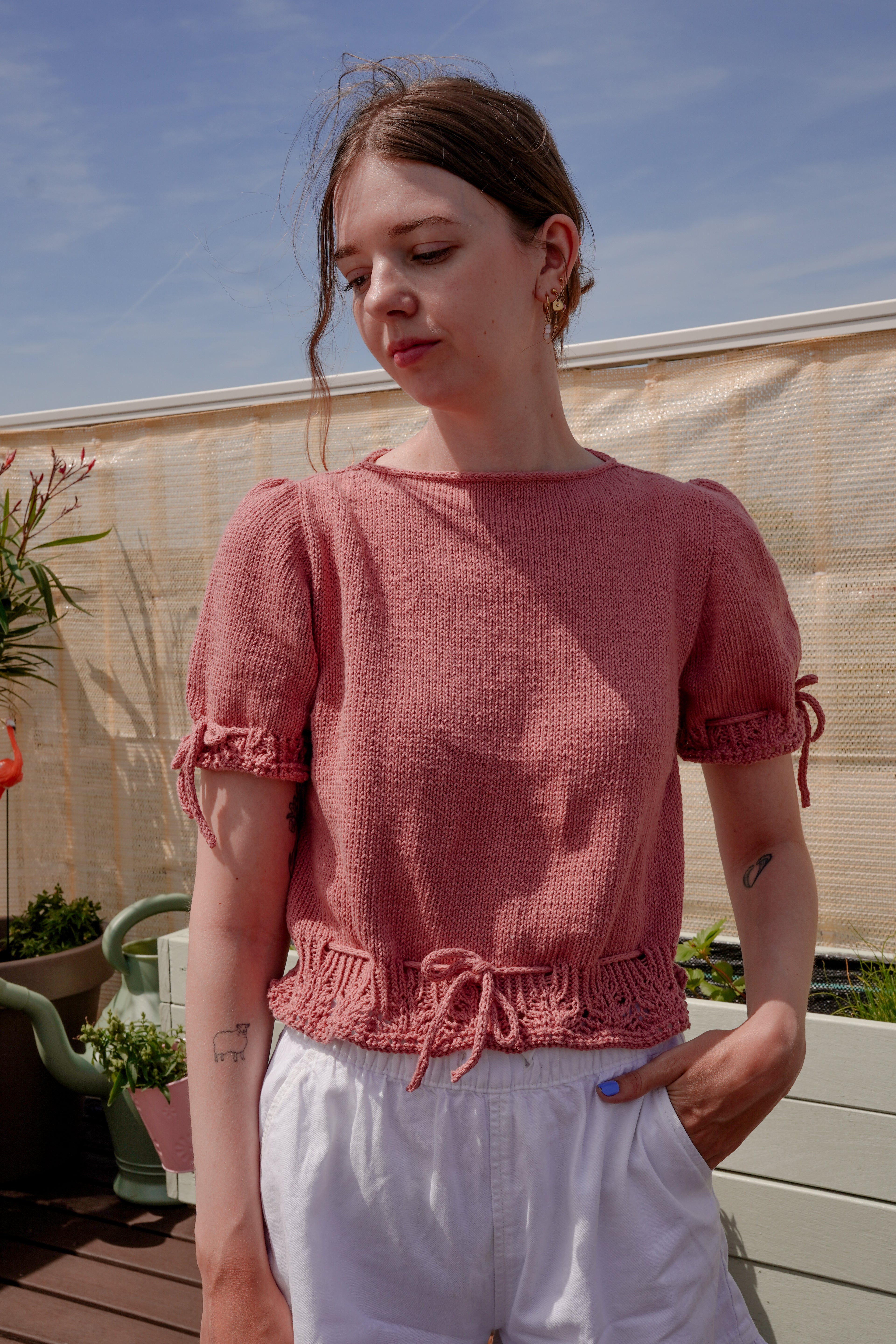 Lila Leaf Top | Knitting Pattern