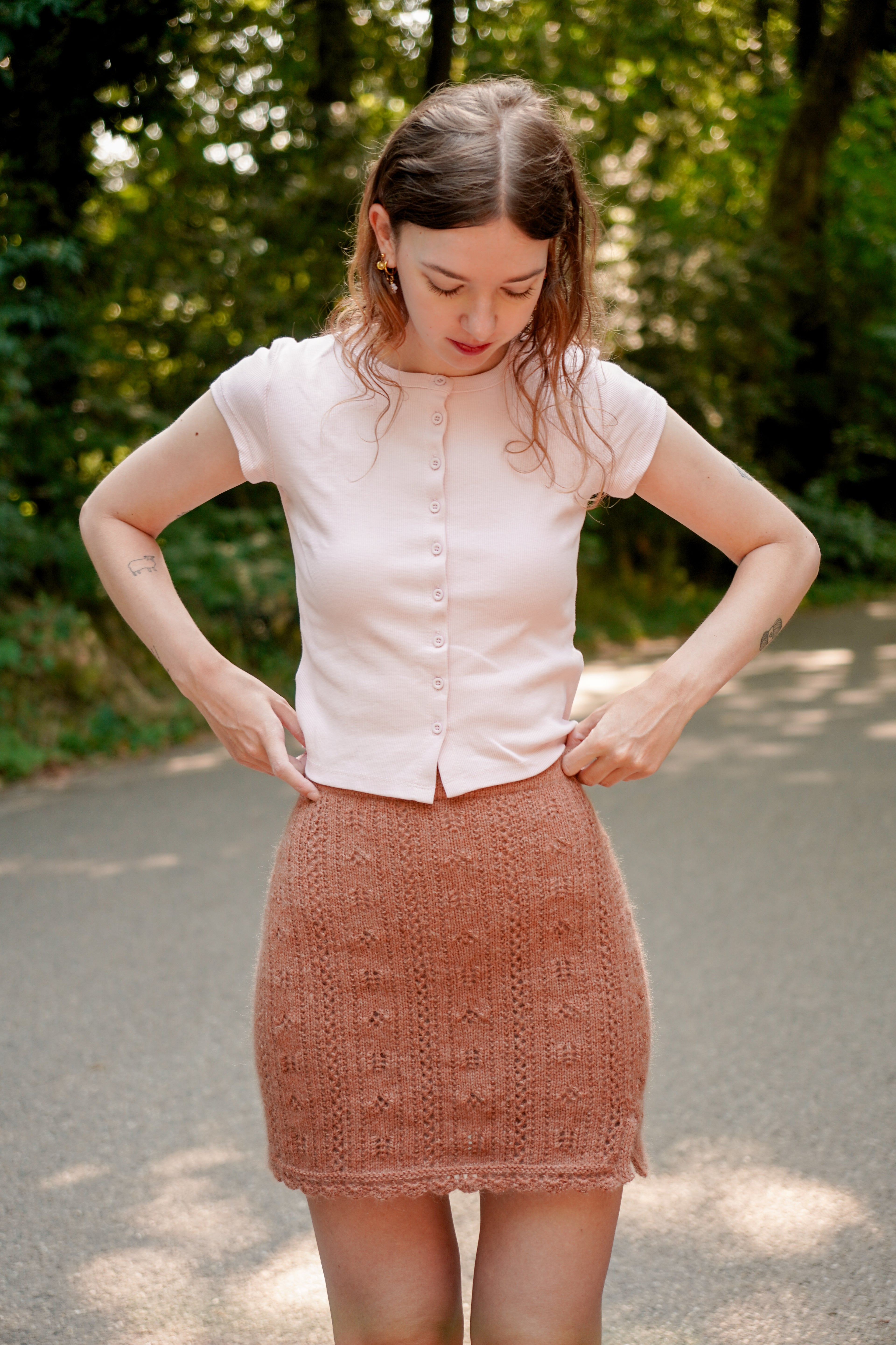 Posie Pointelle Skirt | Knitting Pattern
