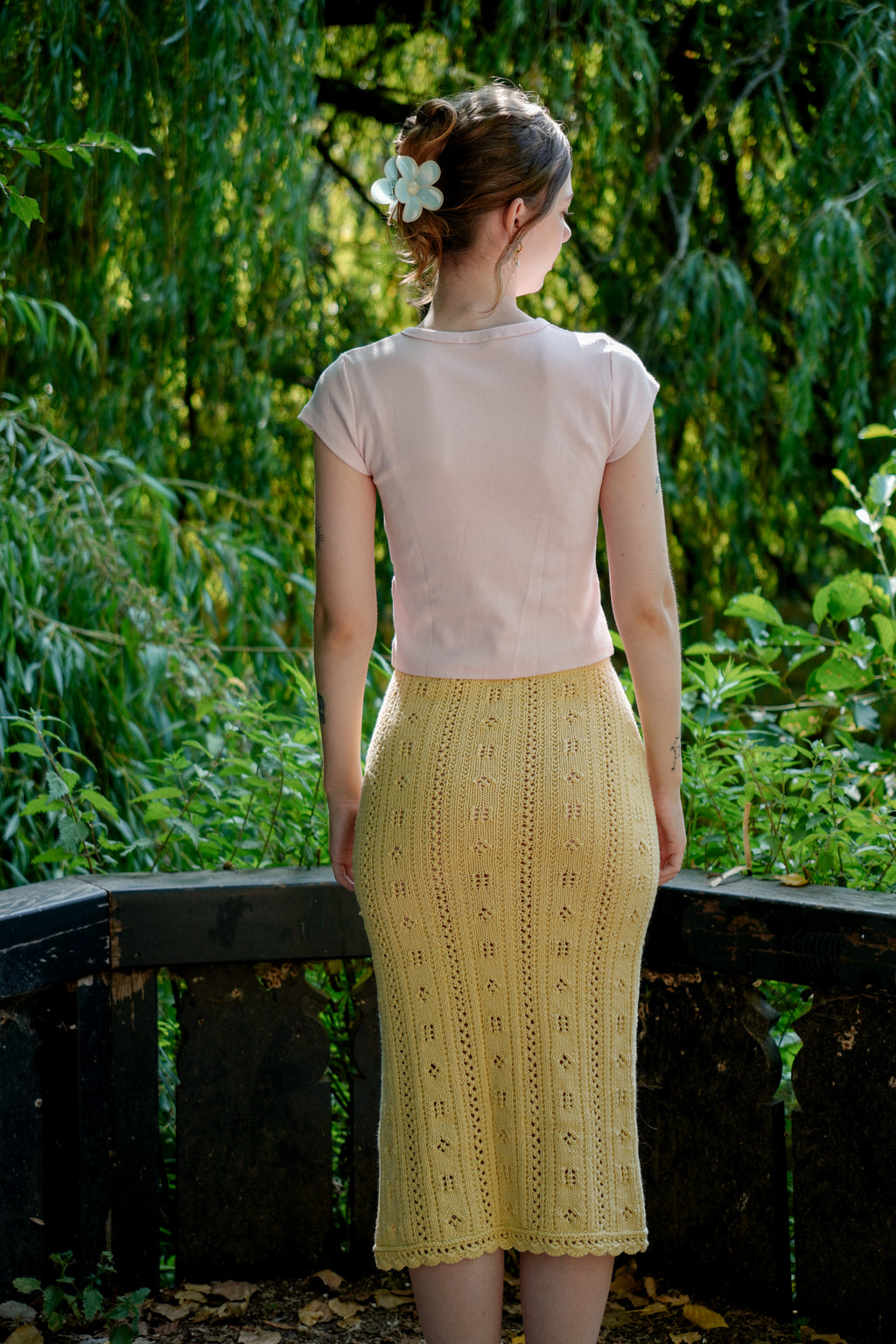 Posie Pointelle Skirt | Knitting Pattern