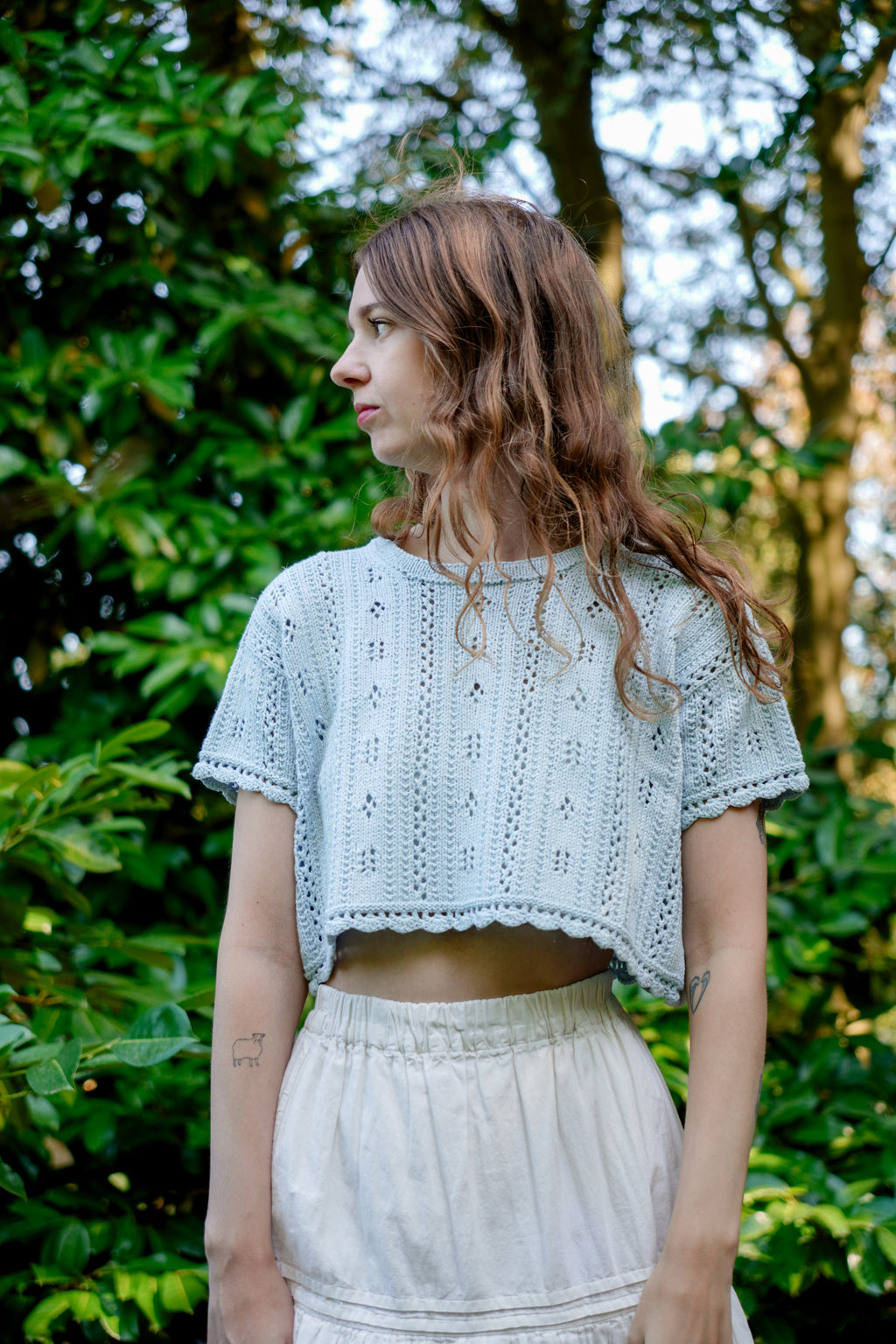 Posie Pointelle Top | Knitting Pattern