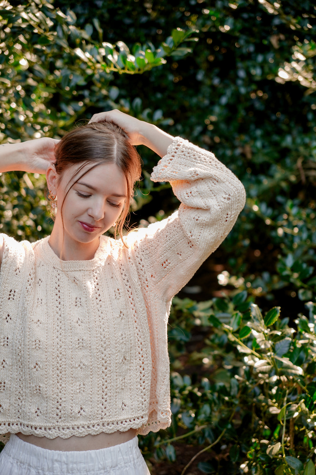 Posie Pointelle Top | Knitting Pattern