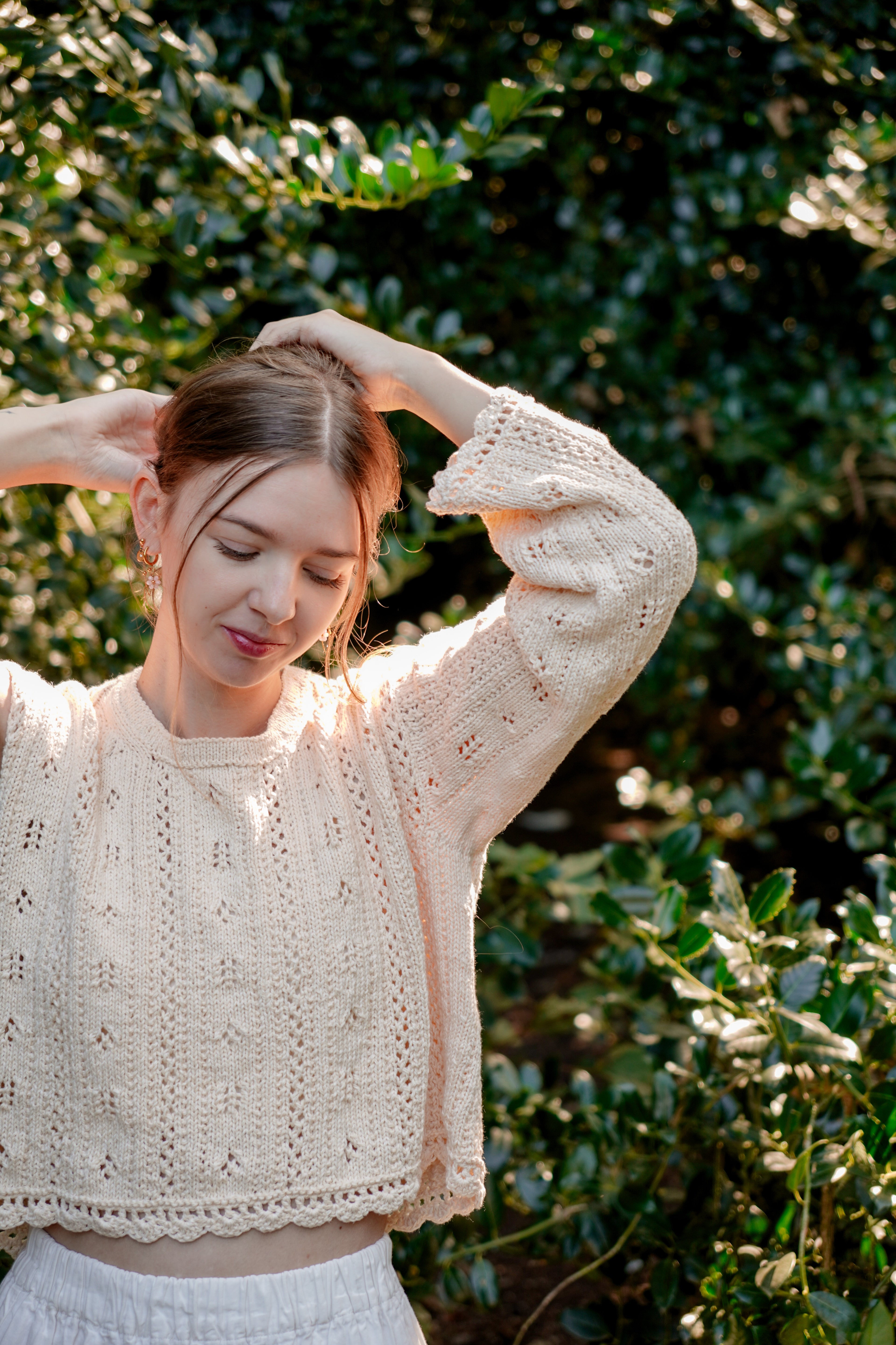 Posie Pointelle Top | Knitting Pattern