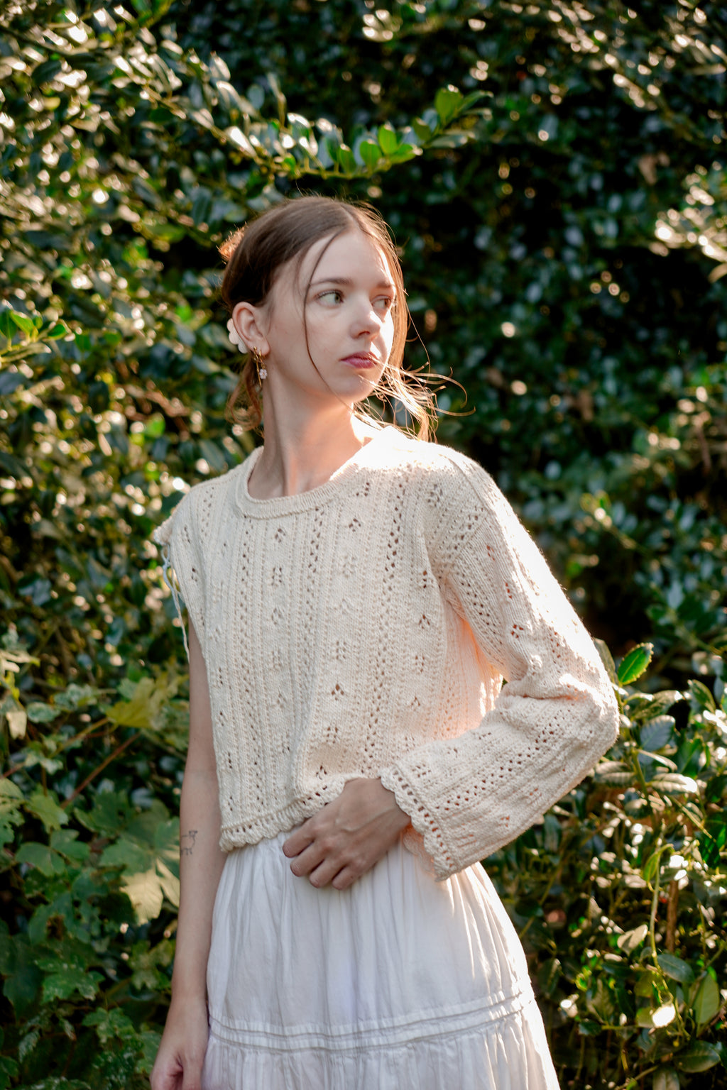Posie Pointelle Top | Knitting Pattern