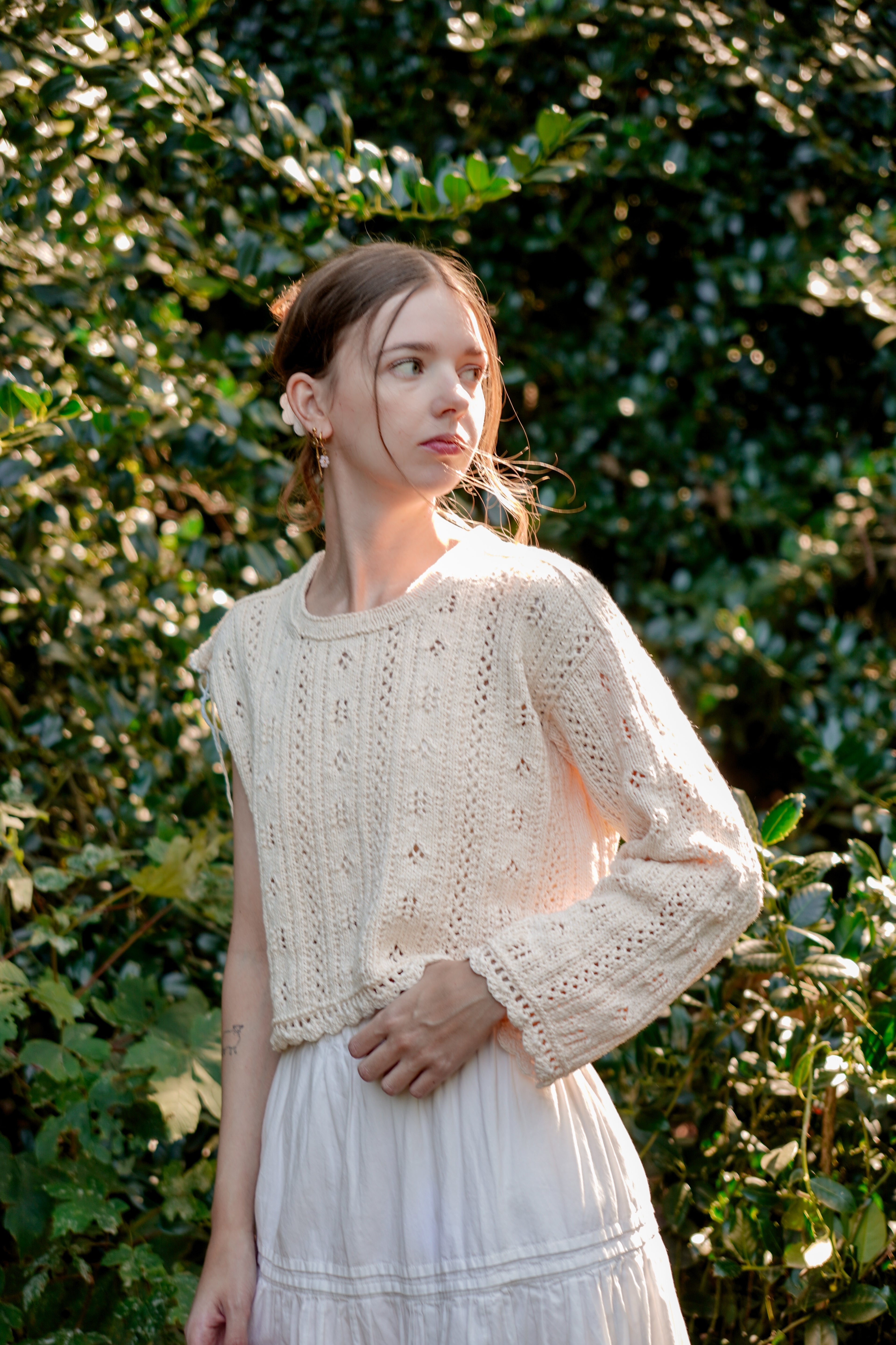 Posie Pointelle Top | Knitting Pattern