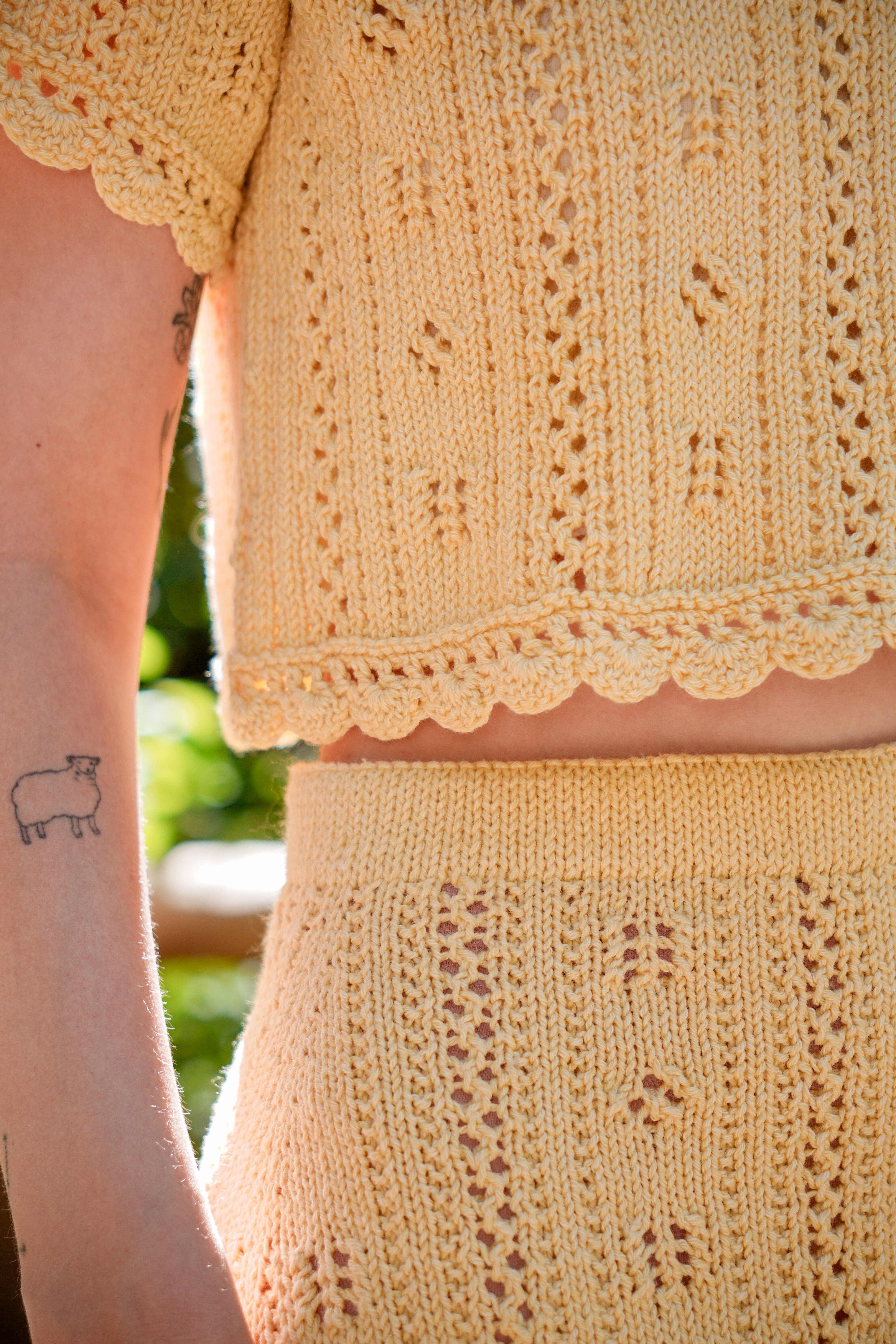 Posie Pointelle Top | Knitting Pattern