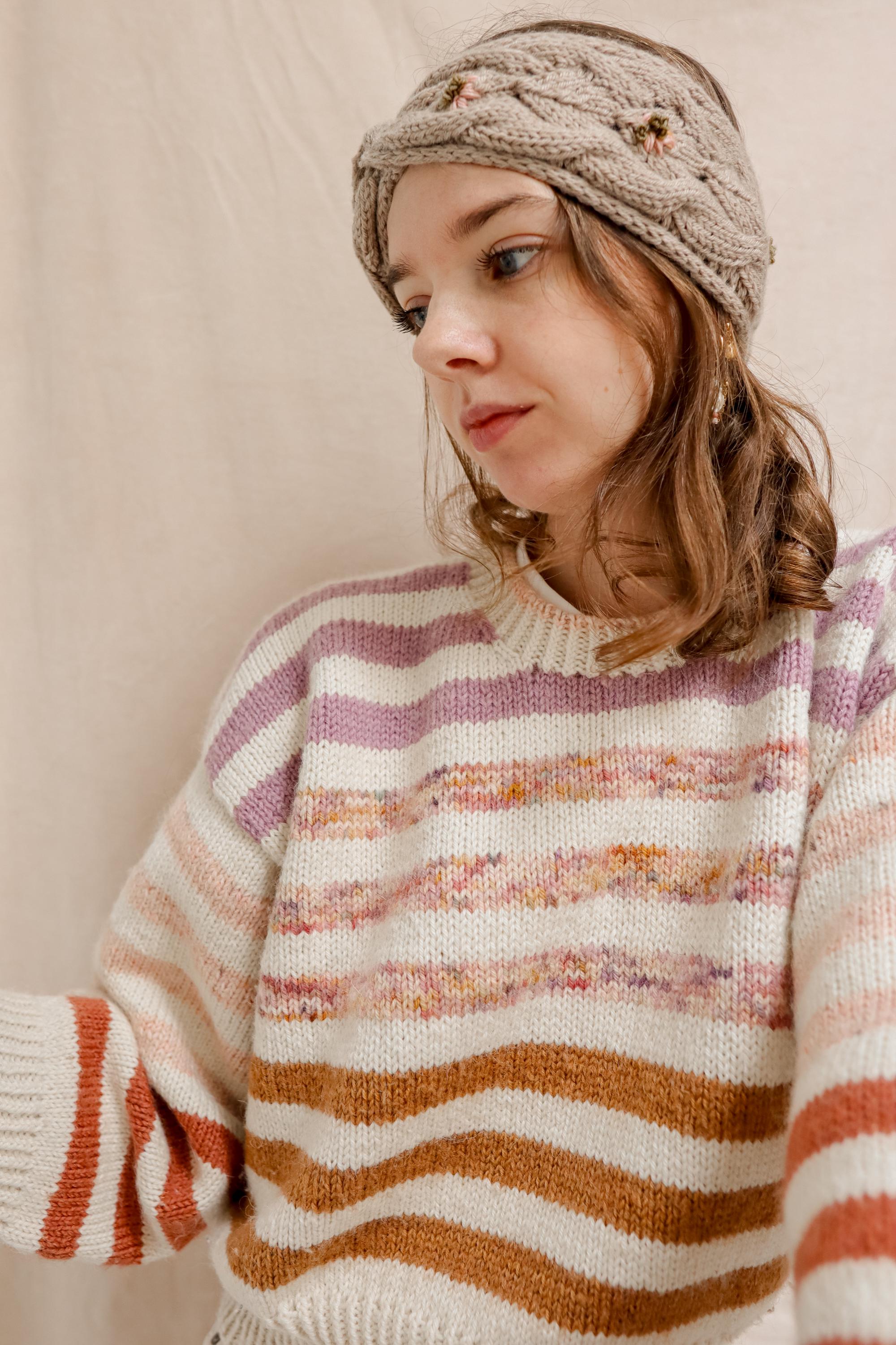 Fiona Flower Headband | Knitting Pattern