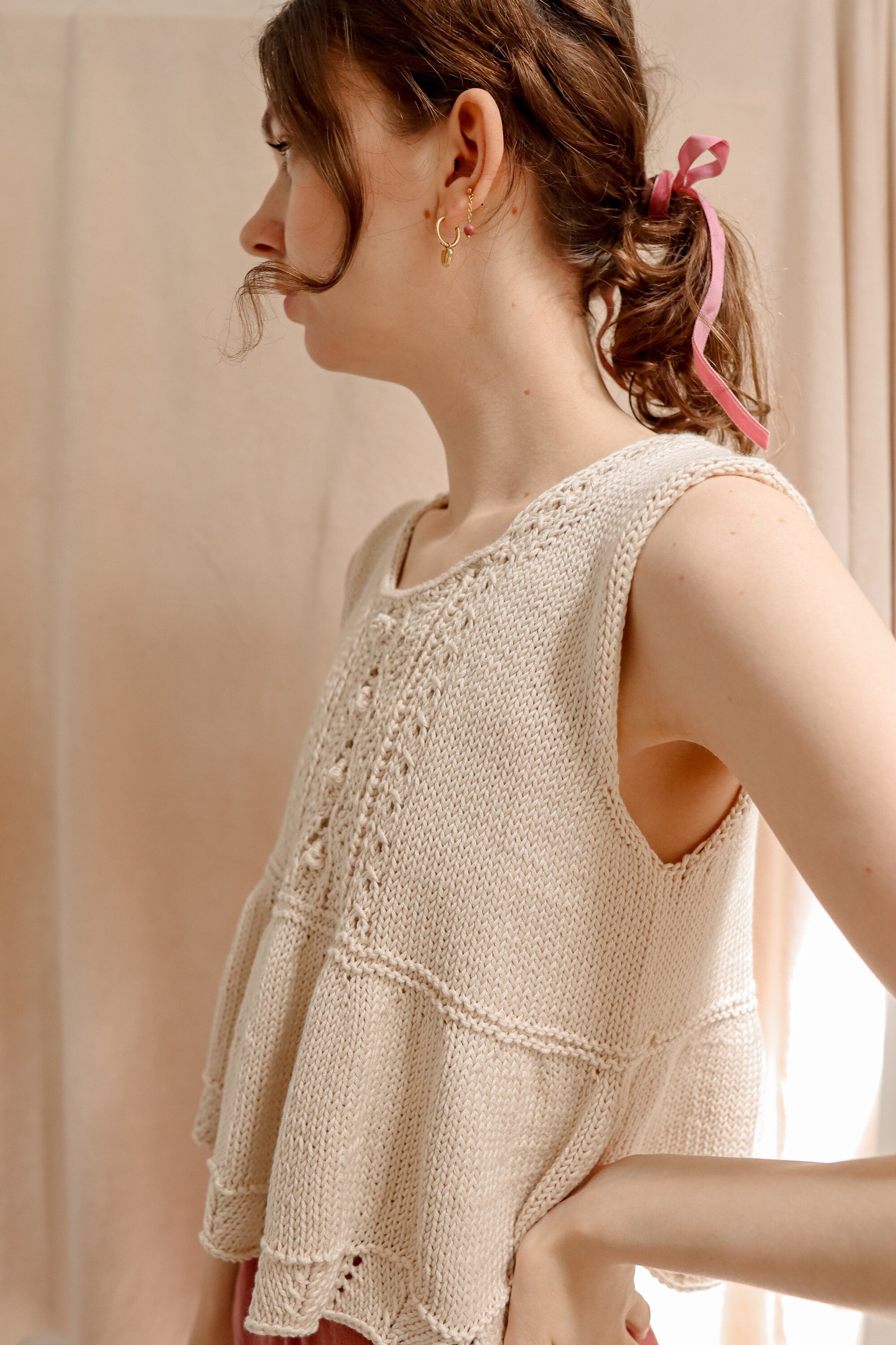 Rose Ruffle Top | Knitting Pattern |
