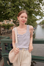 Bliss Broderie Top | Knitting Pattern