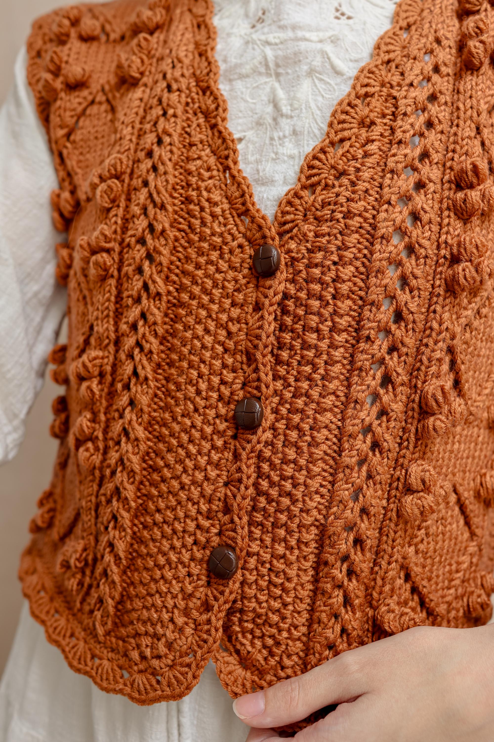 Babette Bobble Vest | Knitting Pattern