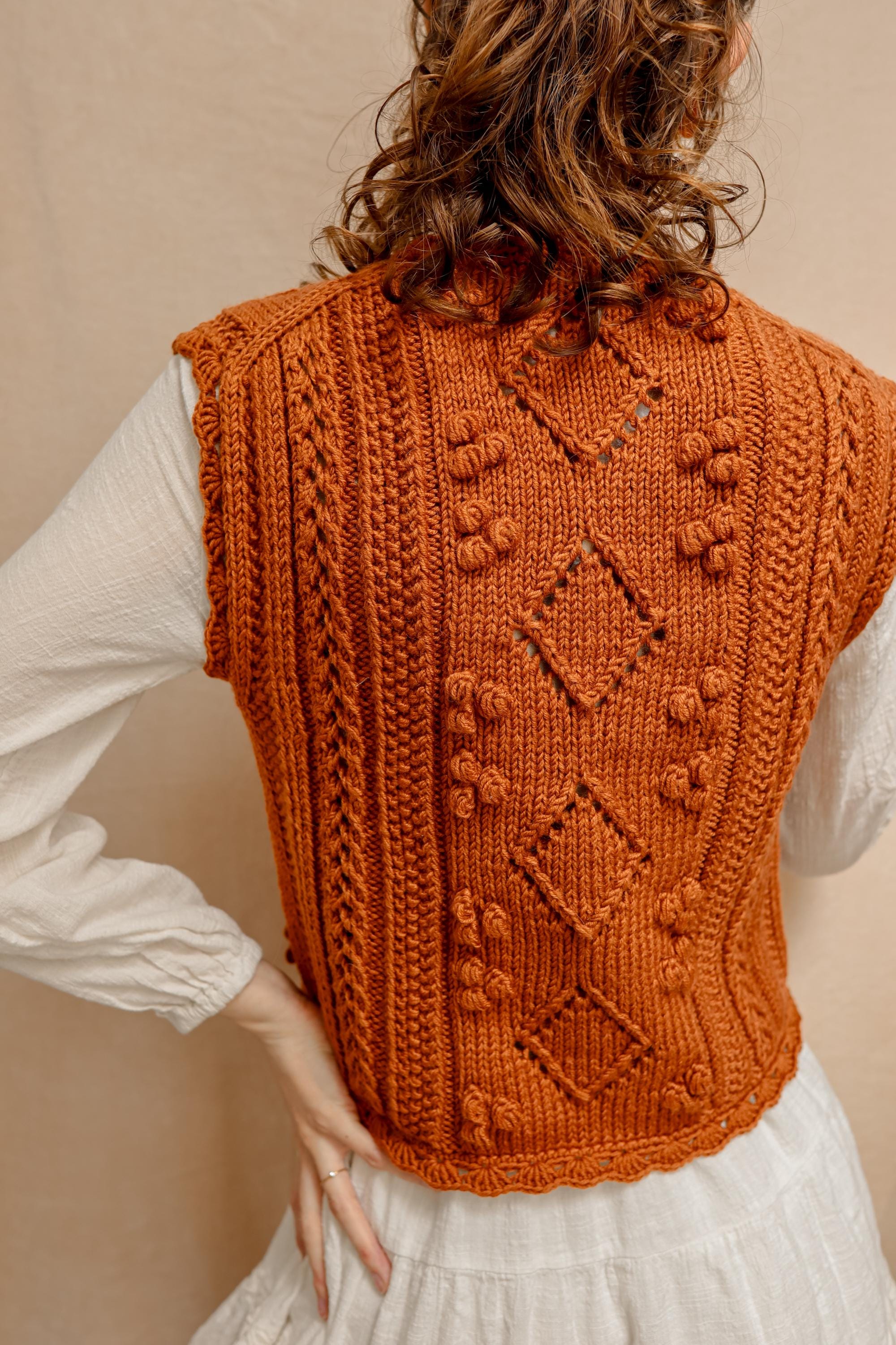 Babette Bobble Vest | Knitting Pattern
