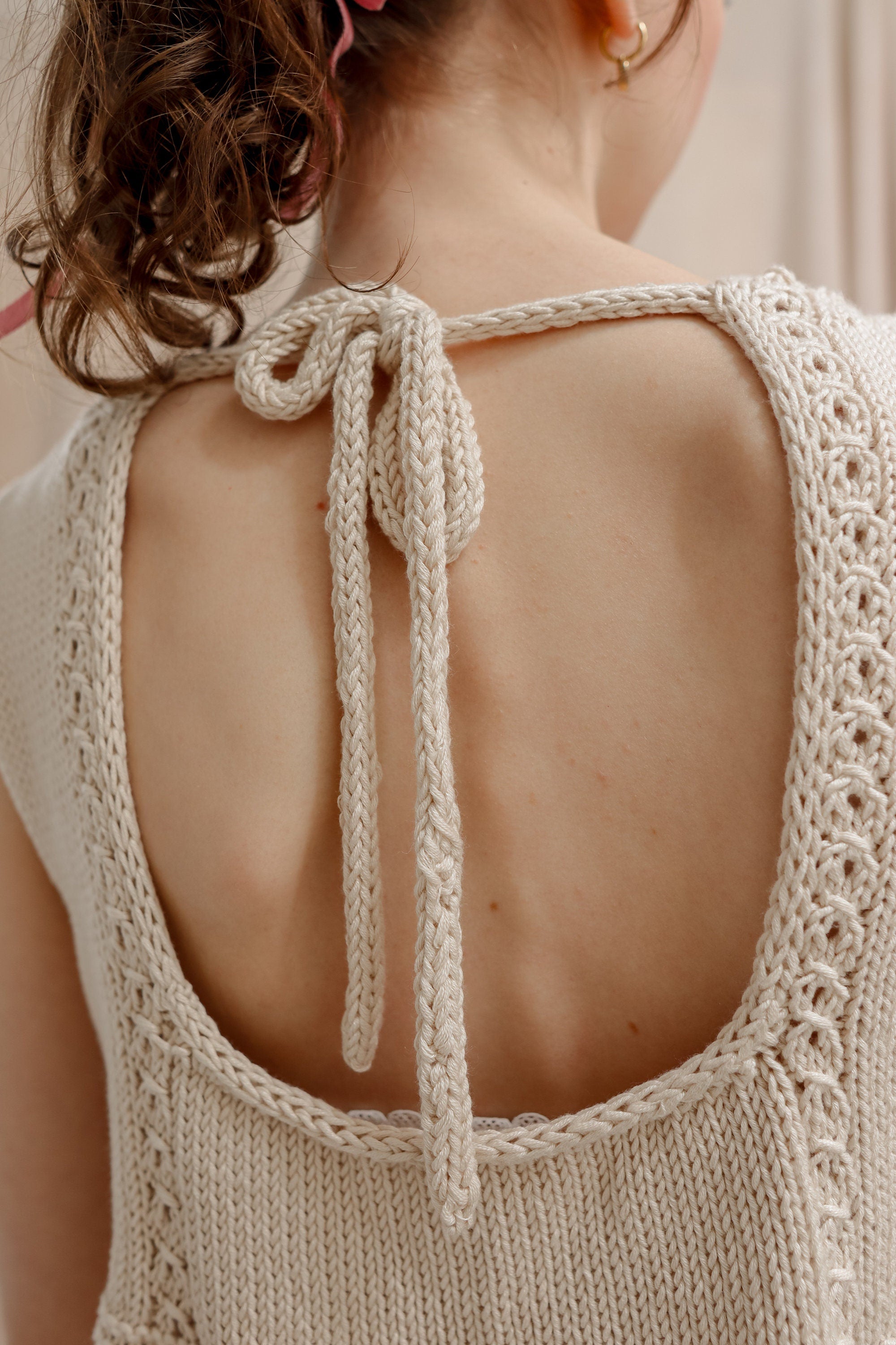 Rose Ruffle Top | Knitting Pattern |