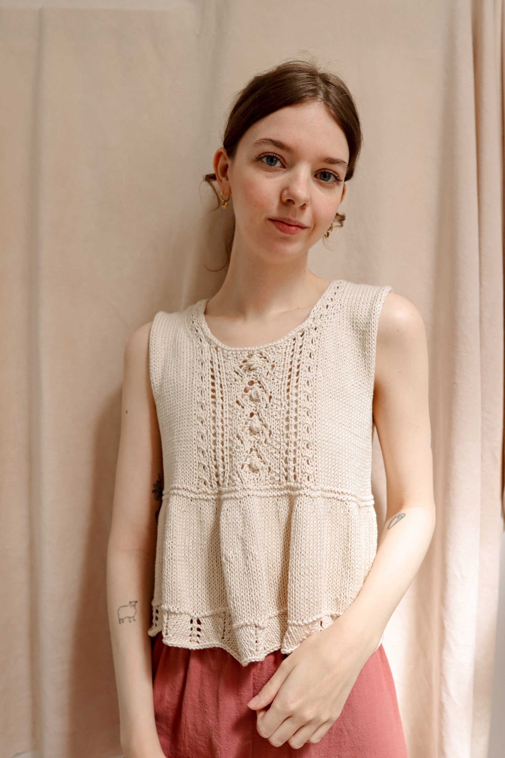 Rose Ruffle Top | Knitting Pattern |