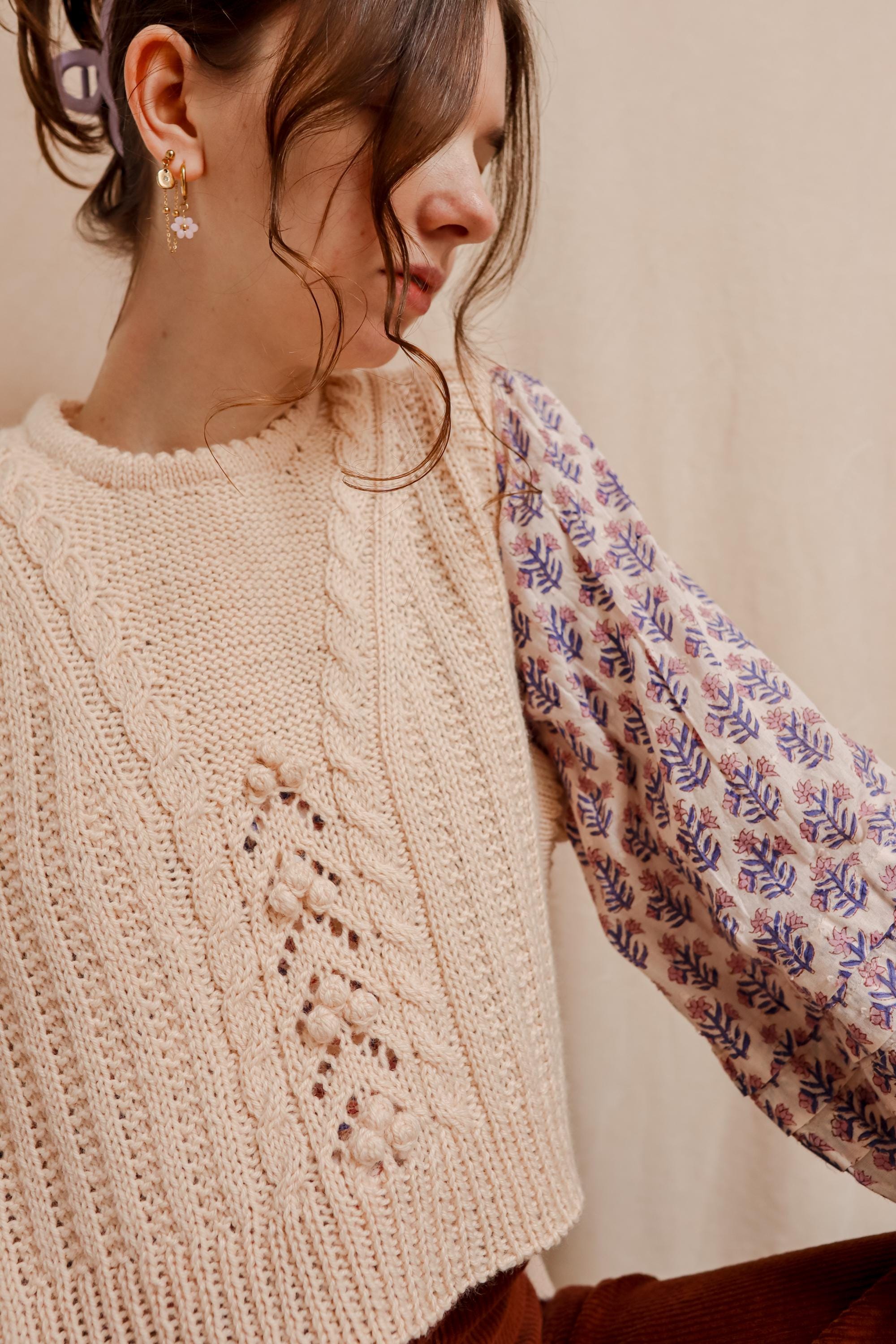 Bloom Bobble Slipover | Knitting Pattern